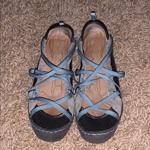 J41 slide on sandals